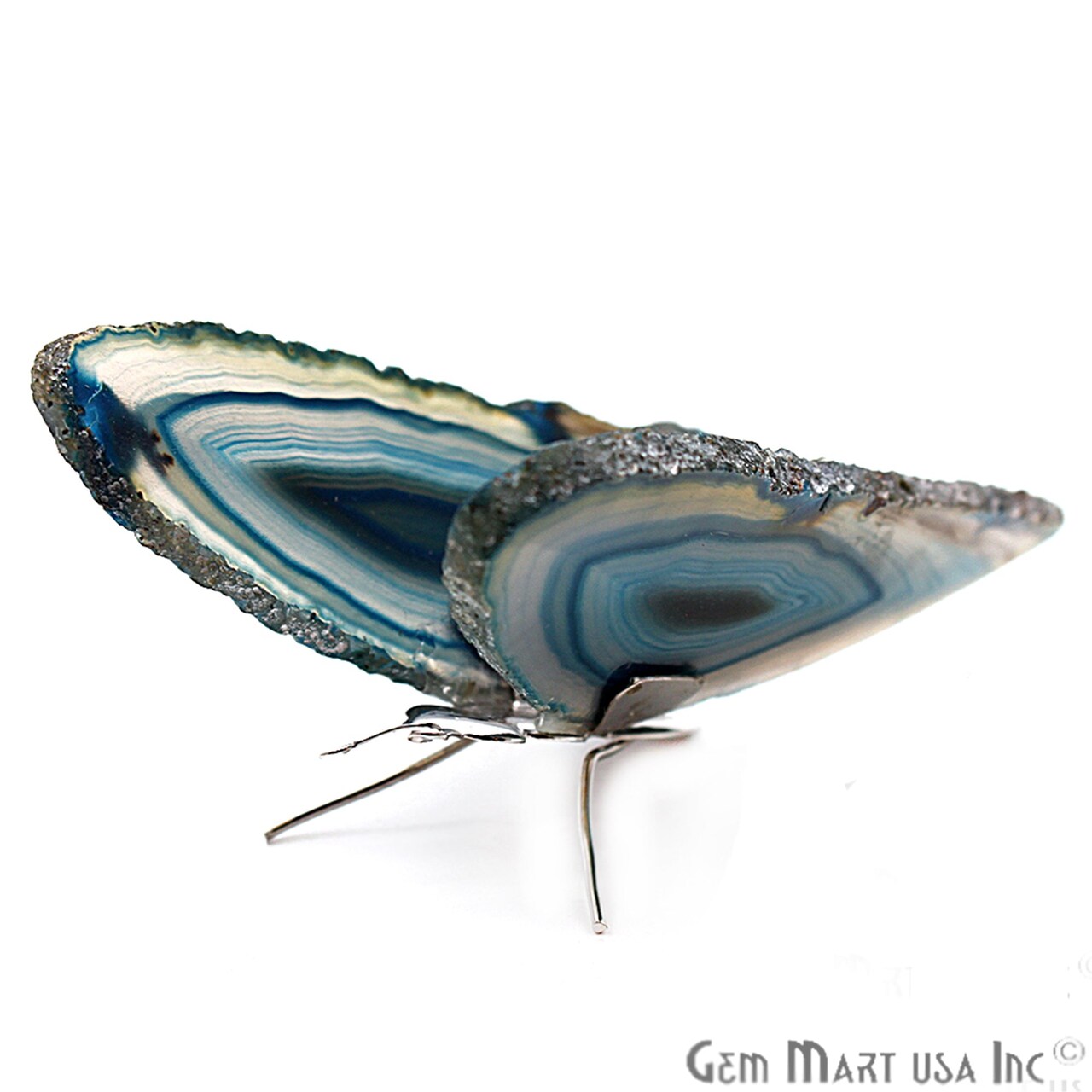 Agate Slice Butterfly, Natural Agate Décor, Butterfly Wing Home Décor, Agate Geode, Natural Gemstone Butterfly, Housewarming Gift (BFLY)